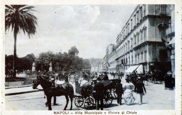 napoli riviera chiaia 1910 